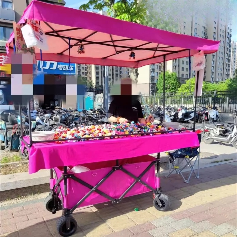 Stall Trolley with Large Table - Outdoor Camping Trolley recension och pris